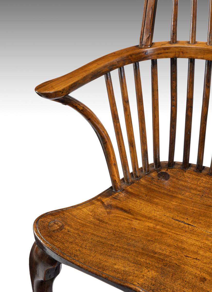 18th Century Yew and Walnut Windsor Armchair