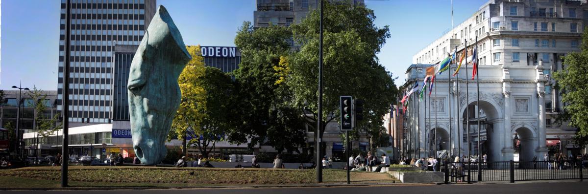 30ft Still Water by Nic Fiddian-Green at Marble Arch, London