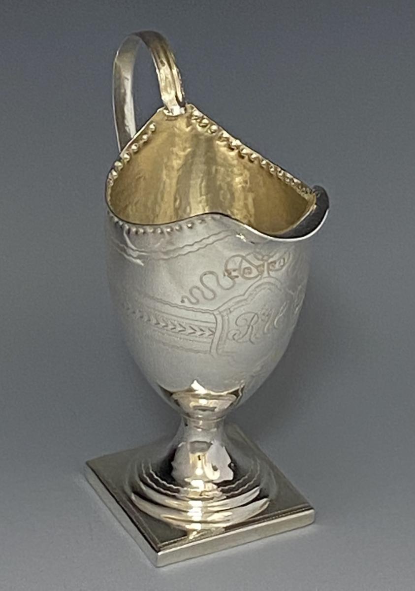 John Merry Georgian silver cream jug 1799