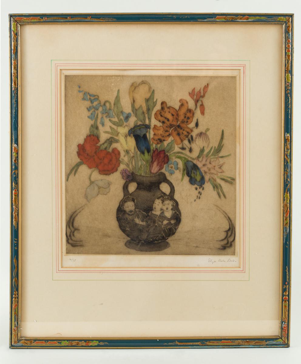 Arabian Flowers in a Chinese Vase by Elyse Ashe Lord