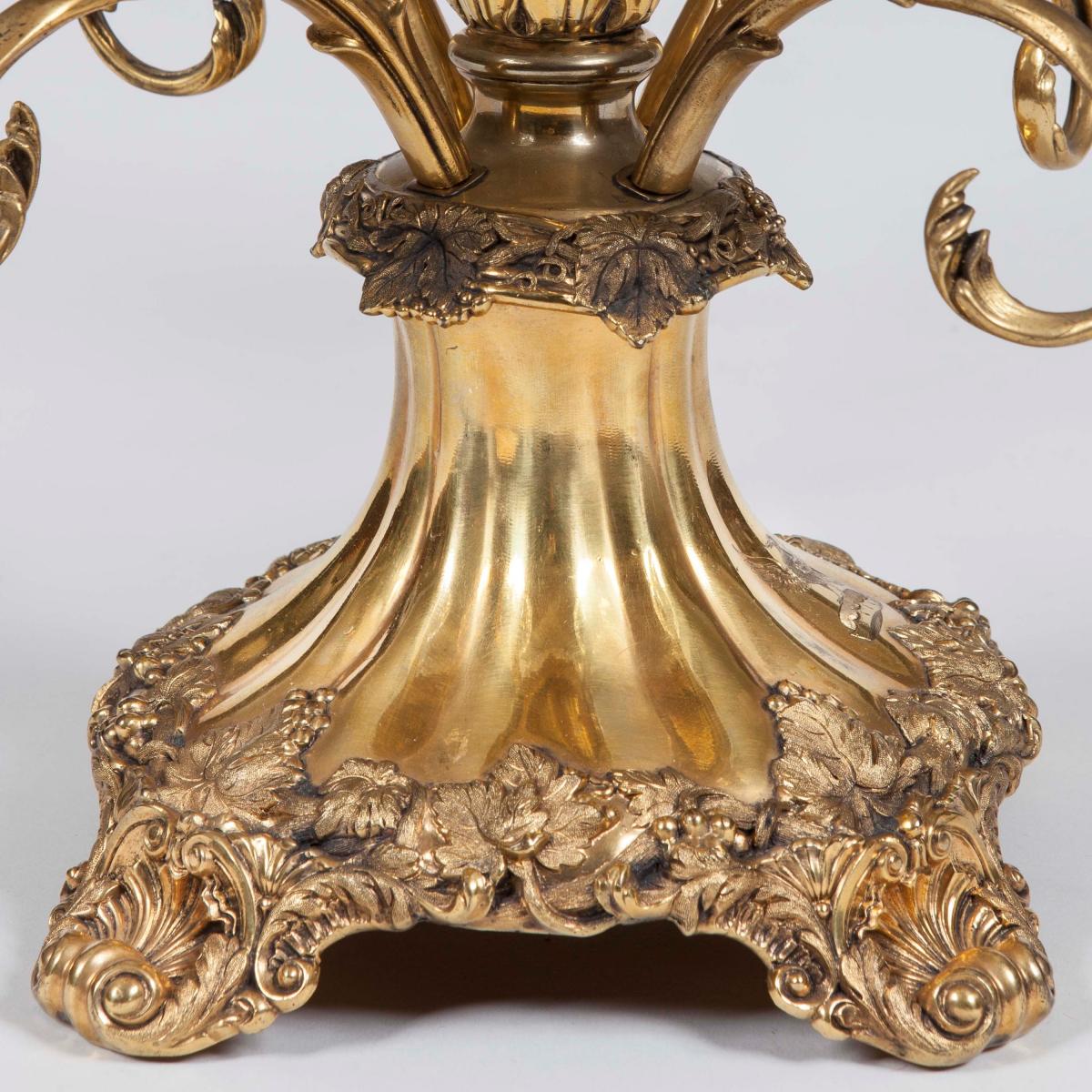 Victorian Silver Gilt Plated Epergnes