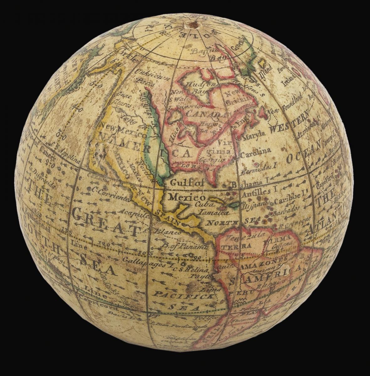 Newton's first pocket globe