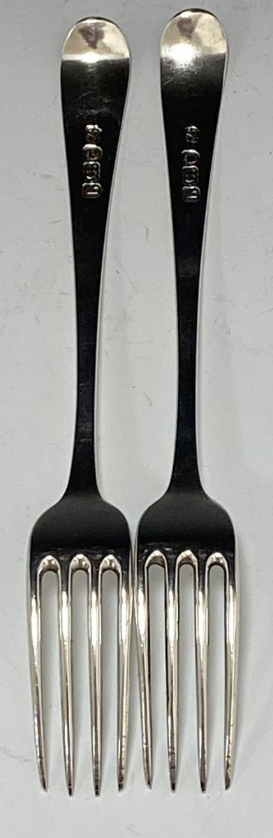 Hester Bateman Georgian silver forks 1783