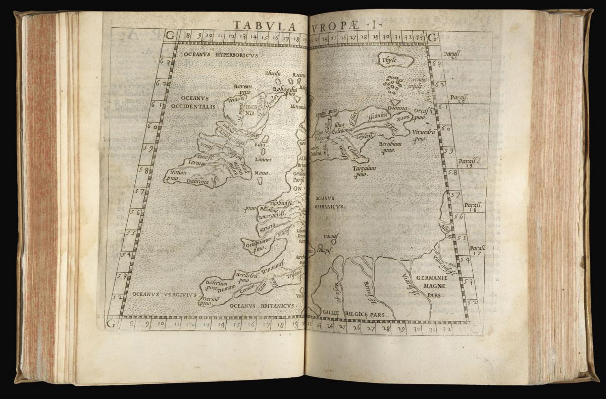 Ruscelli's Humanist translation of Ptolemy, including the first twin hemisphere world map in an atlas