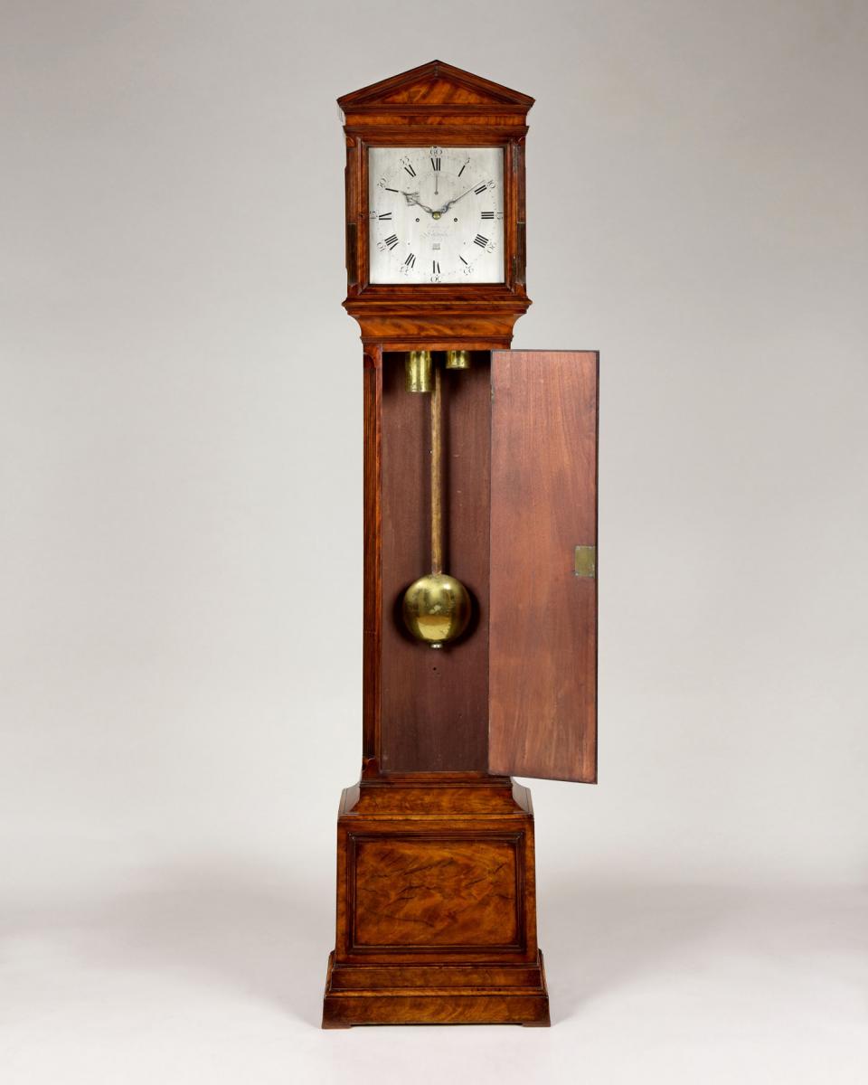 BENJAMIN VULLIAMY, LONDON, N° 255 regulator longcase clock - trunk door open