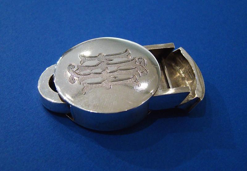 Victorian Silver Padlock Vesta Case