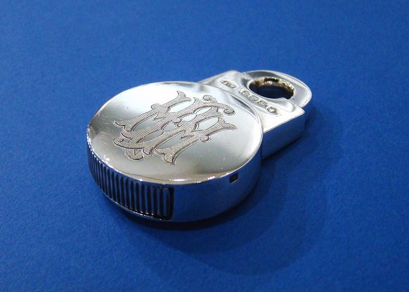 Victorian Silver Padlock Vesta Case