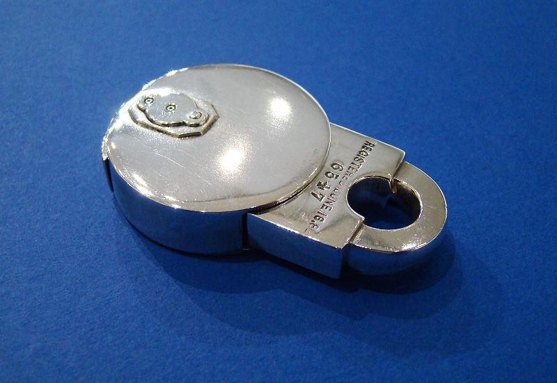 Victorian Silver Padlock Vesta Case