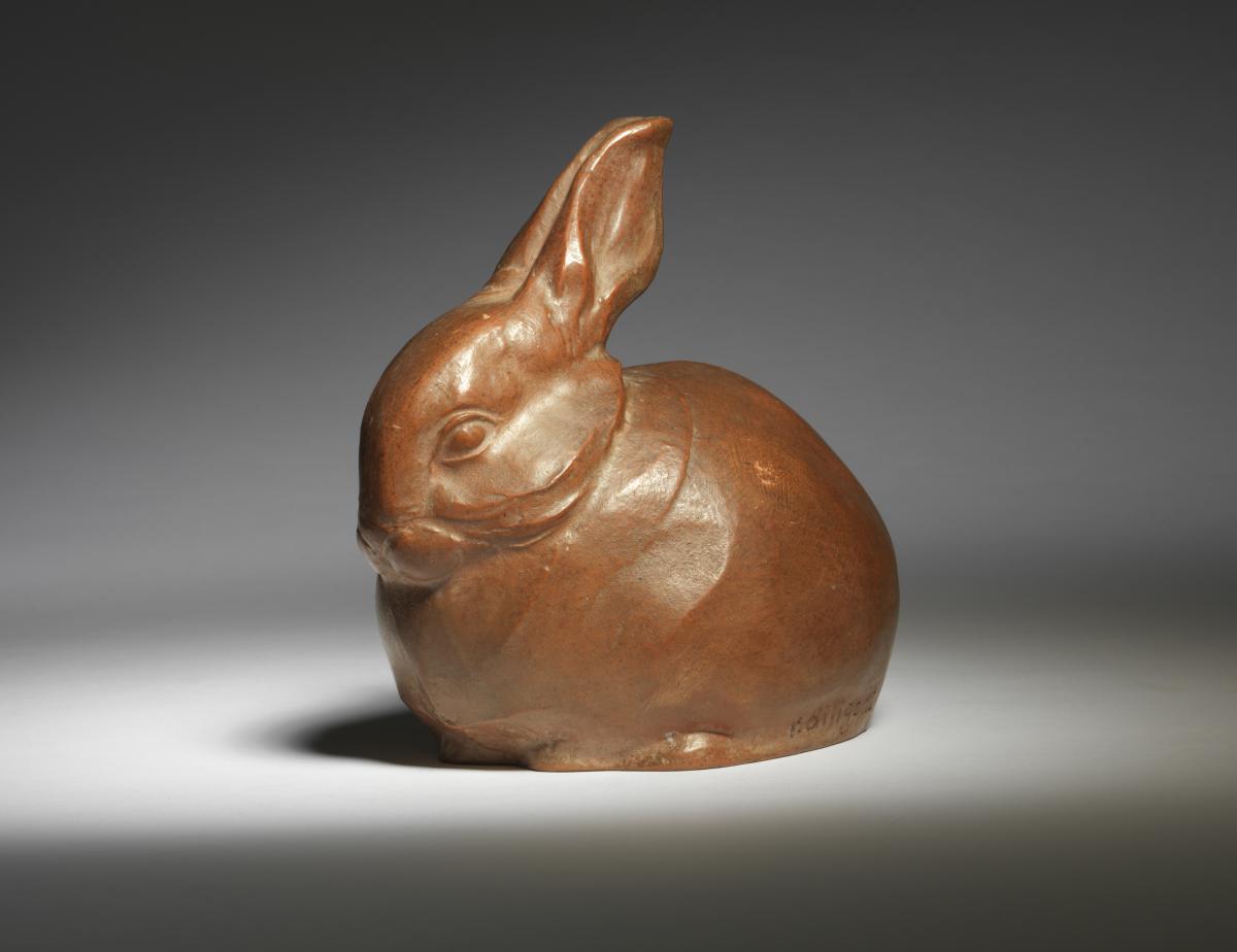 Rabbit Resting, Terracotta, c. 1925