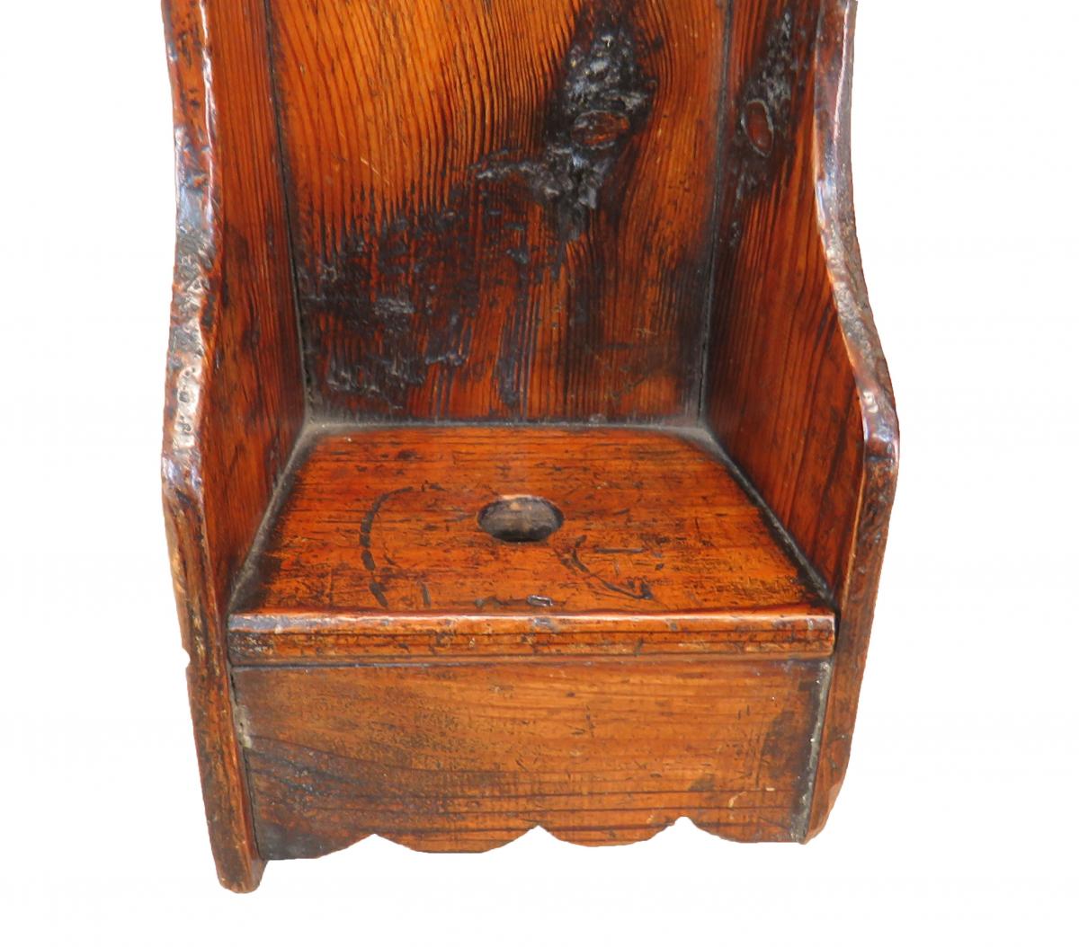 Early 19th Century Miniature Pine Lambing Chair (England, Circa 1820)