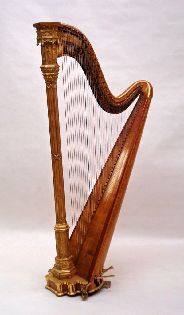 Erard Gothic Concert Harp Maple and Gold