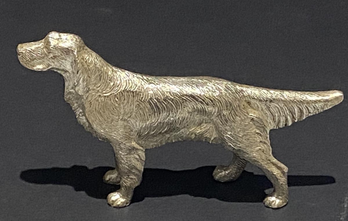  A.E.Jones Sterling Silver Retriever Dog model