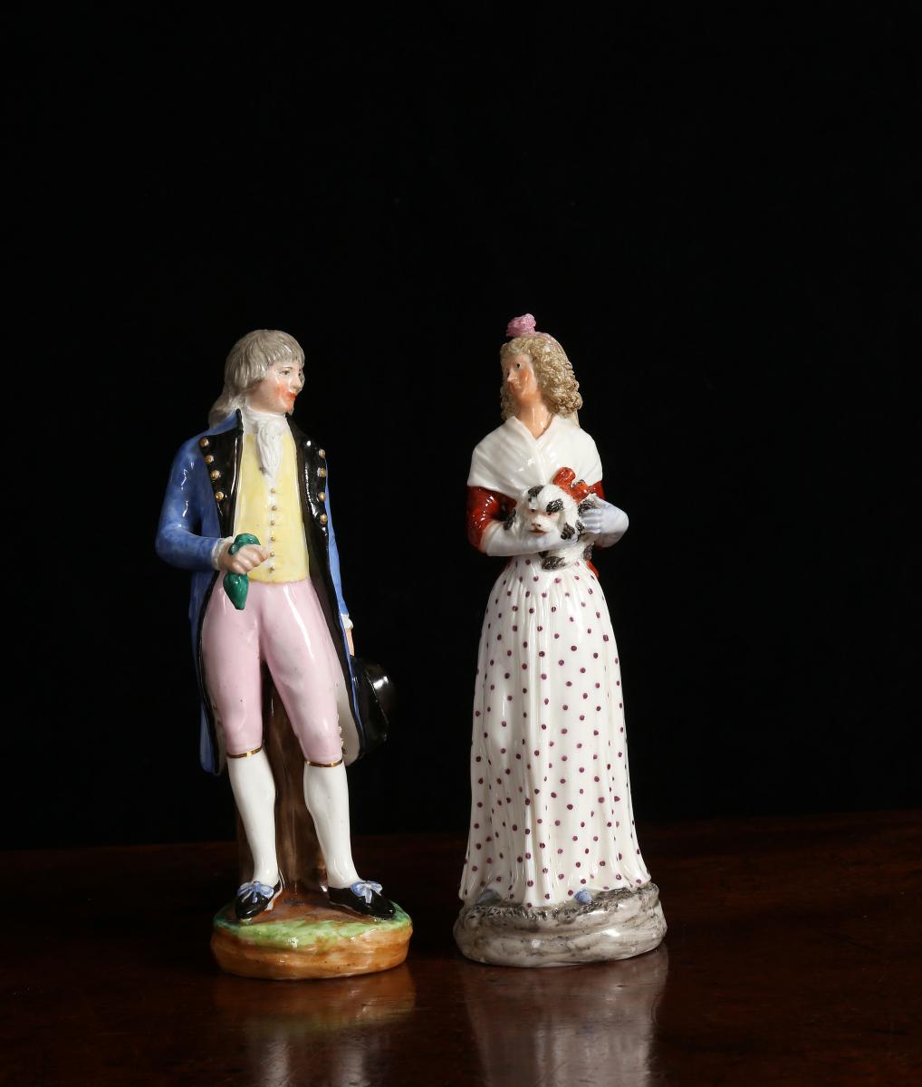 Two Naples, Real Fabbrica Ferdinandea Figures of a Gentleman and a Lady