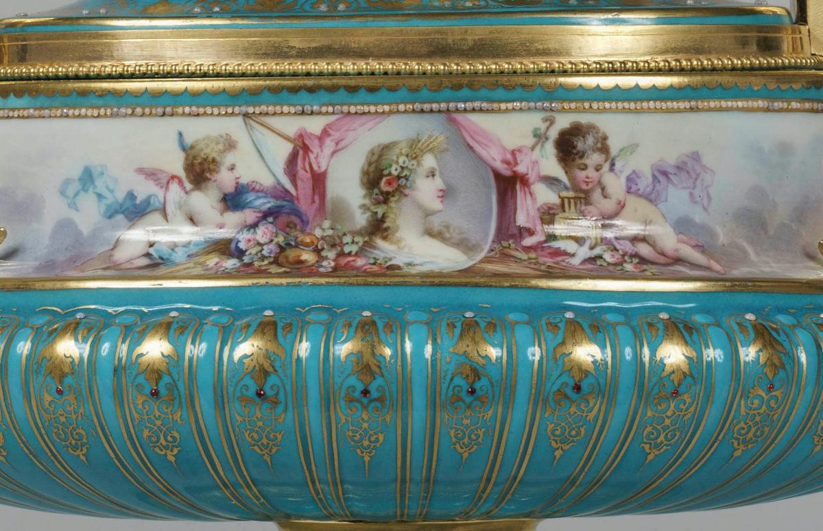‘Sèvres’ Porcelain Urn in the Louis XVI Manner
