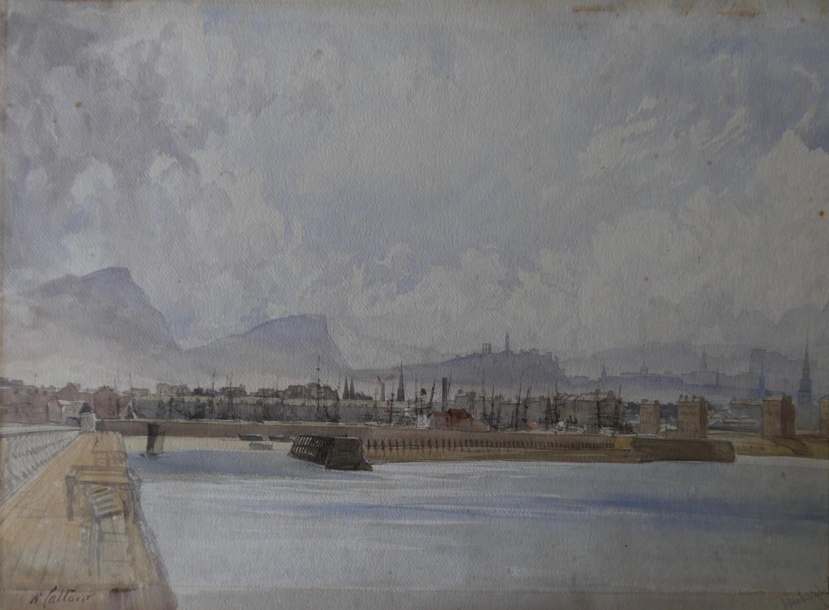 Edinburgh from Leith by William Callow RWS (1812-1908)