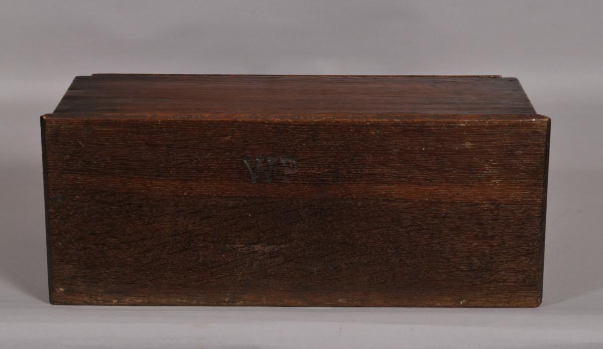 S/4277 Antique 18th Century Welsh Oak Spoon Rack