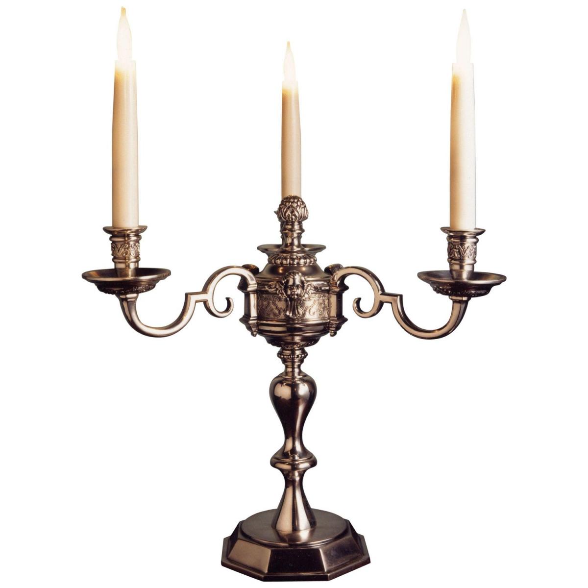 Candelabra, late-20th century, silver-plated, recreated from Knole chandelier