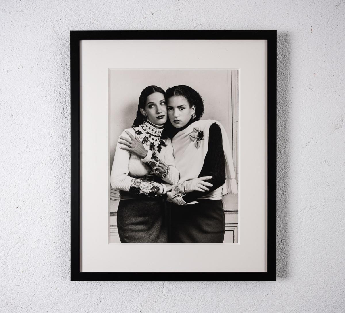 Original photograph of two models by Karl Lagerfeld