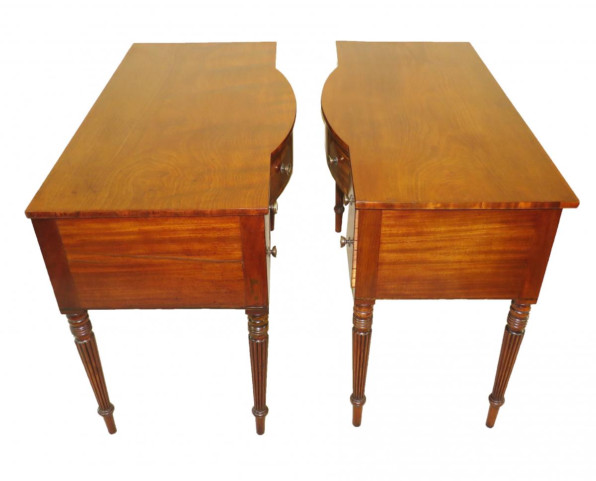 Pair Of Regency Mahogany Dressing Tables