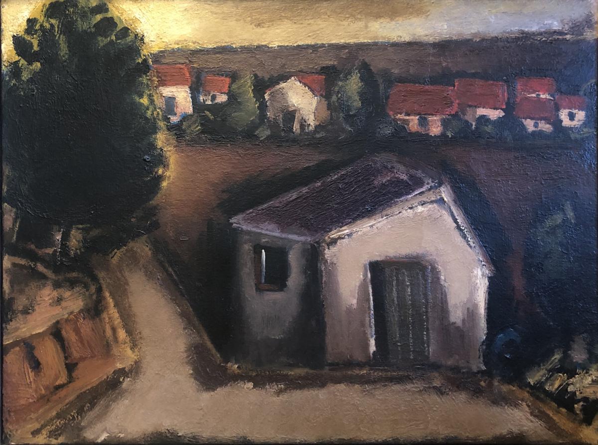 Landscape near Hundon, Josef Herman, RA (1911-2000)