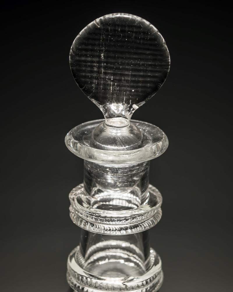 An Engraved Irish Rum Decanter Attributed to Cork & Co