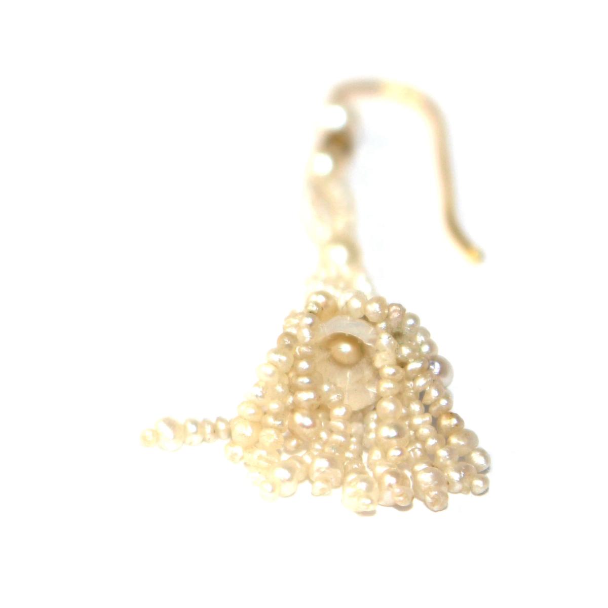 Georgian Seed Pearl Chandelier Drop Earrings c.1820