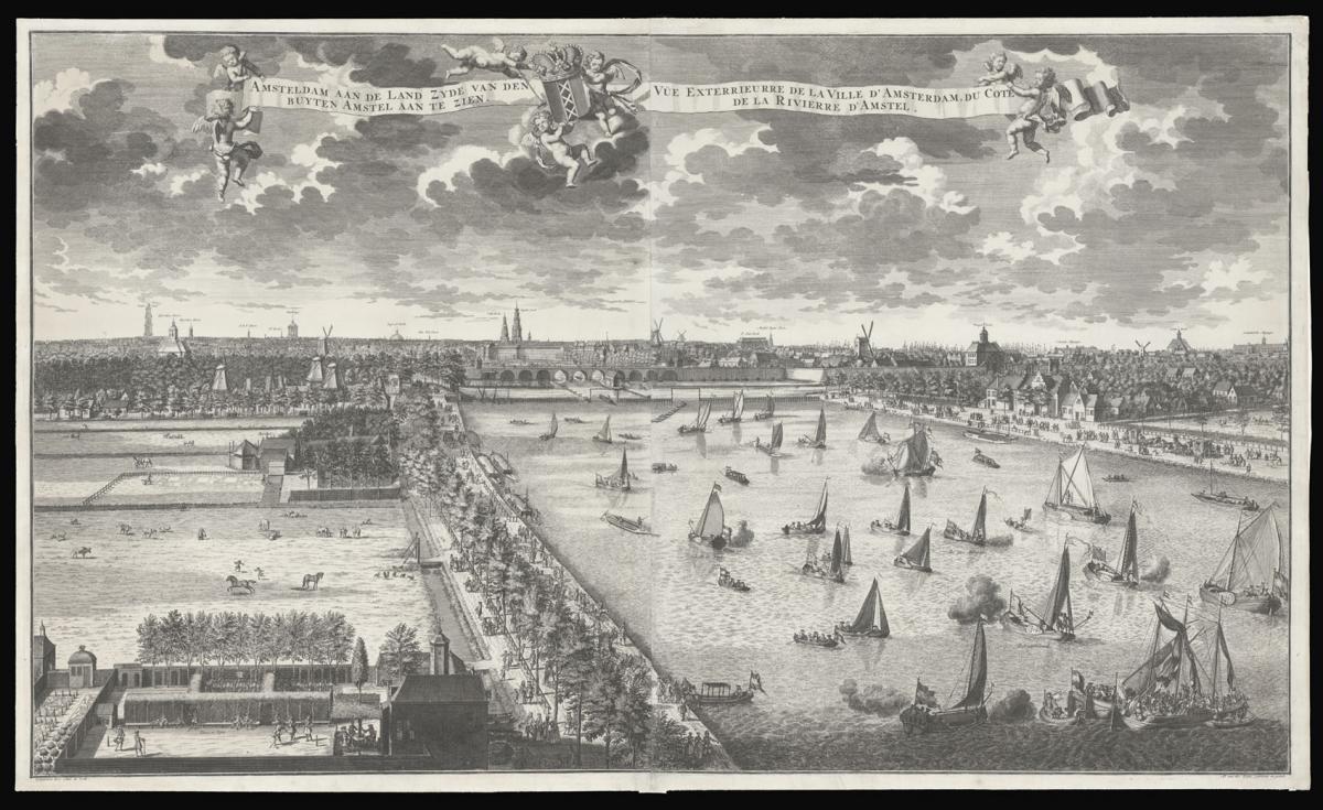 View of Amsterdam from the south