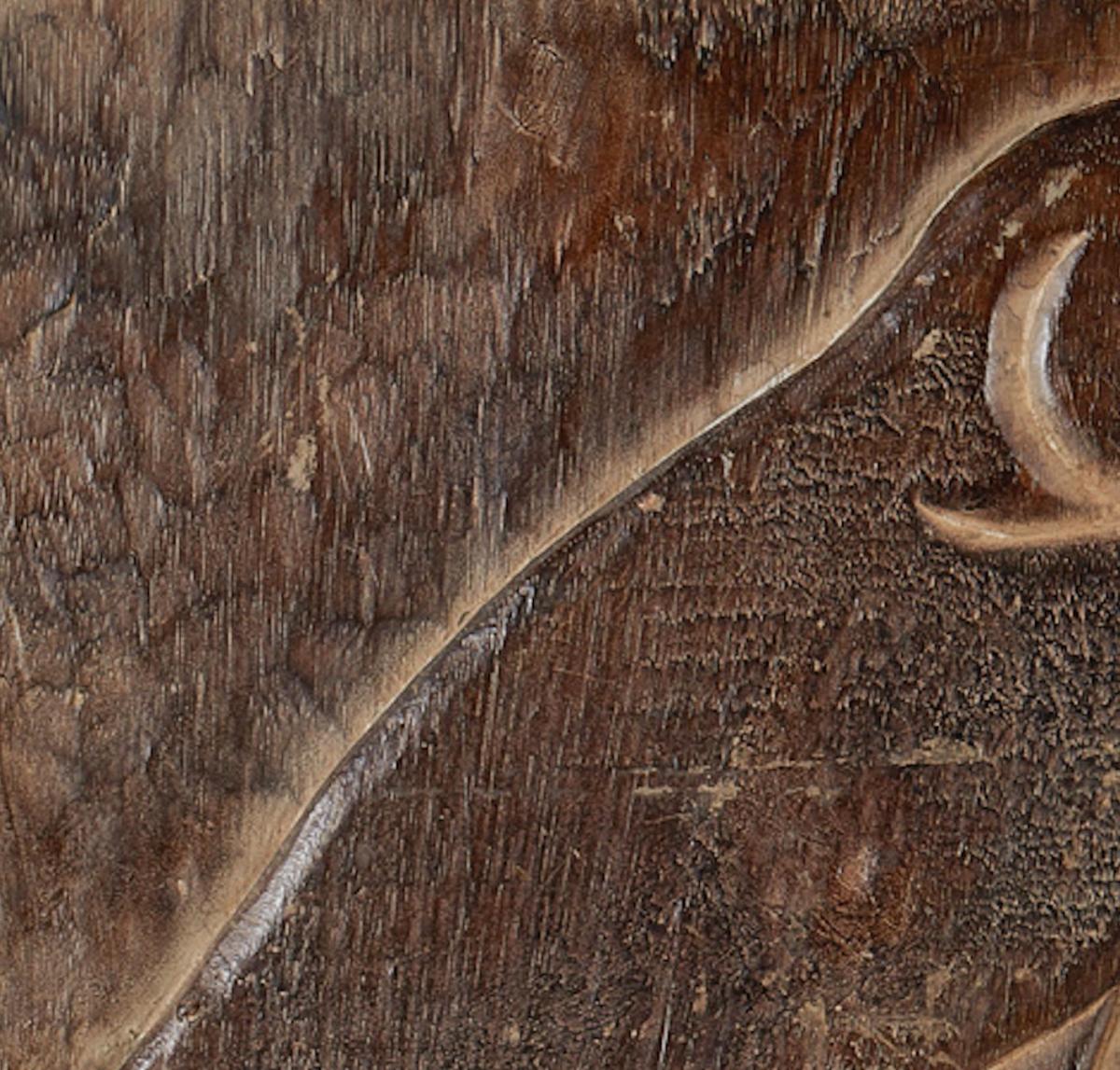 Carving Panel Horus God Falcon Ancient Egyptian 19th Century, Wood