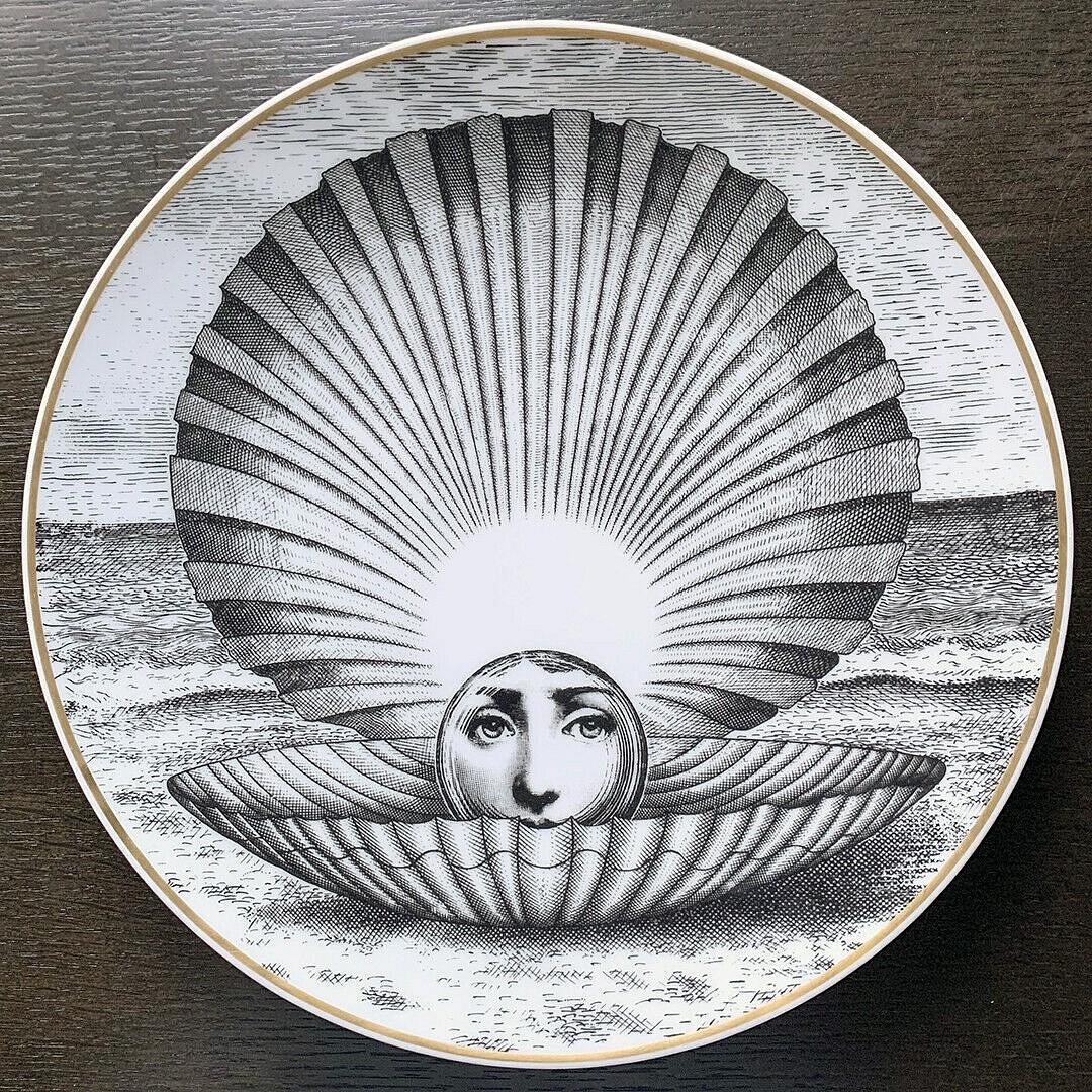 Piero Fornasetti Rosenthal Plate, Motiv 14 1980s