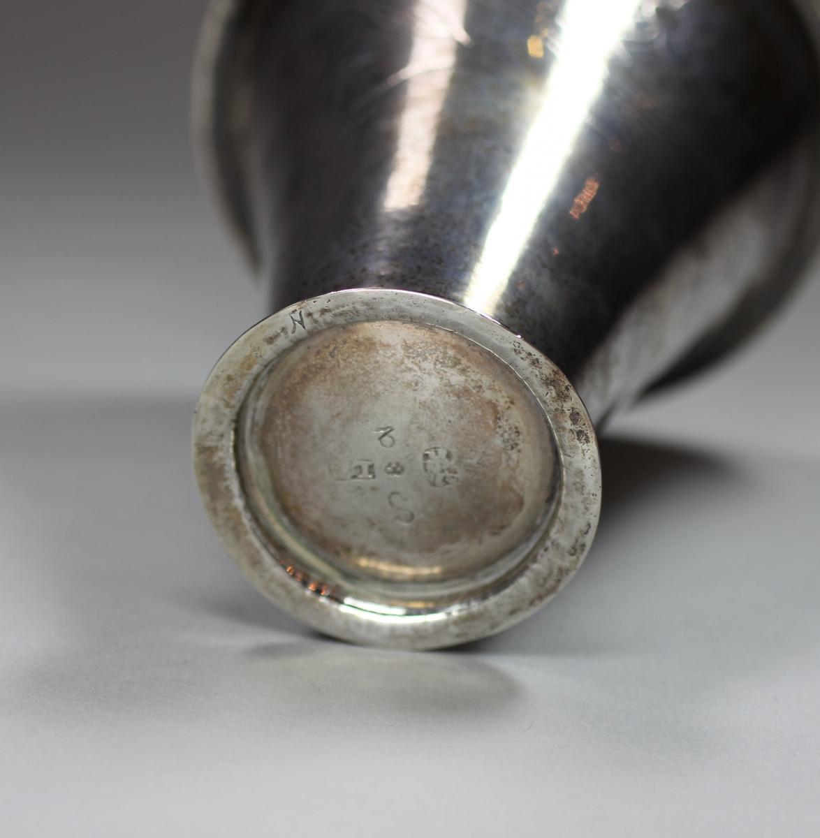 Swedish silver beaker, maker's mark of Lars Boye, Stockholm 1801