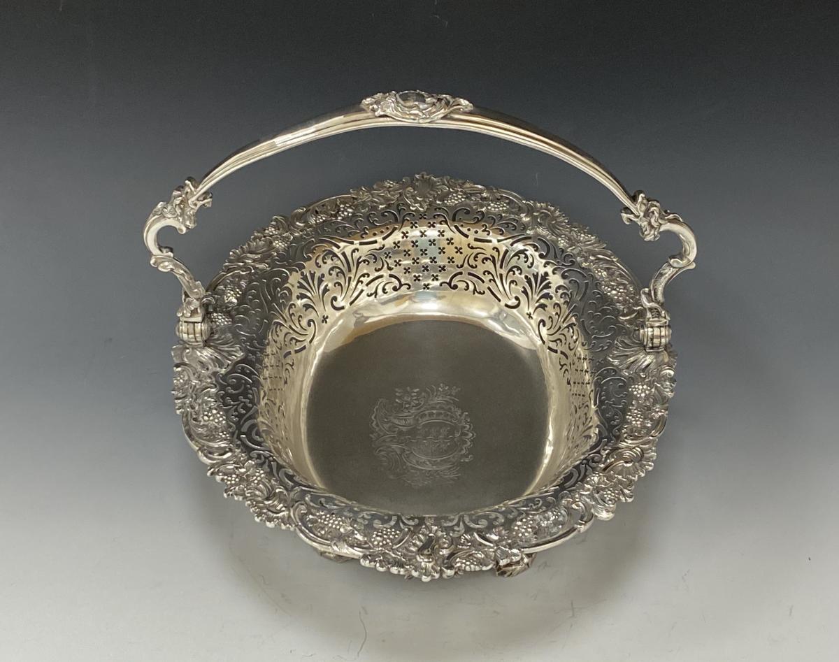 Samuel Herbert Georgian Silver basket 1751