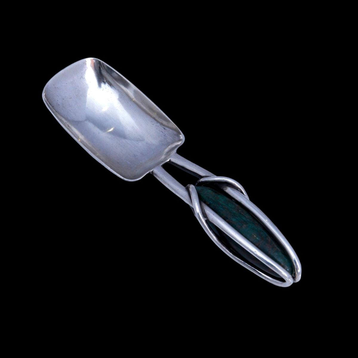 Archibald Knox silver caddy spoon