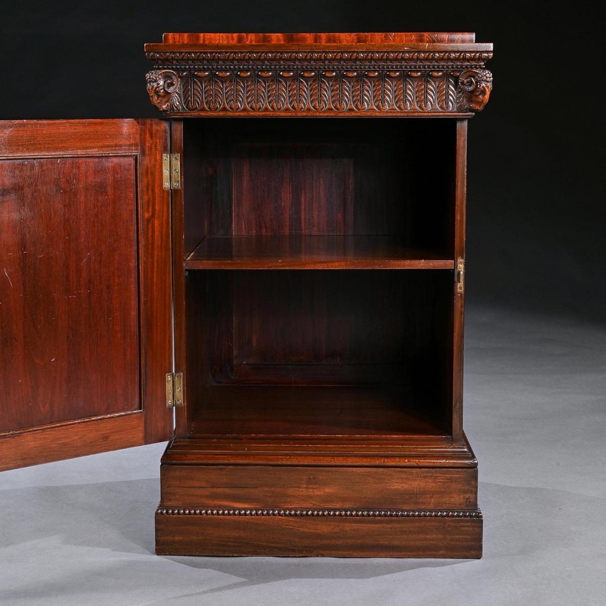 19th Century Mahogany Neo-Classical Robert Adam Style Pedestal Cabinet