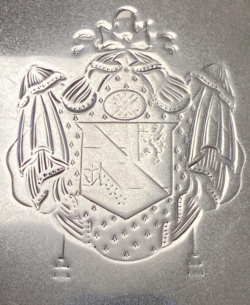 Georgian silver salver tray Crouch and Hannam 1793