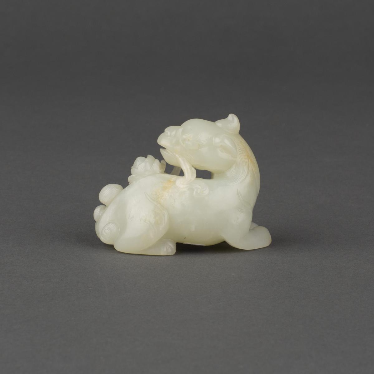 A Chinese jade mythical animal, Ming dynasty, 16th/17th century