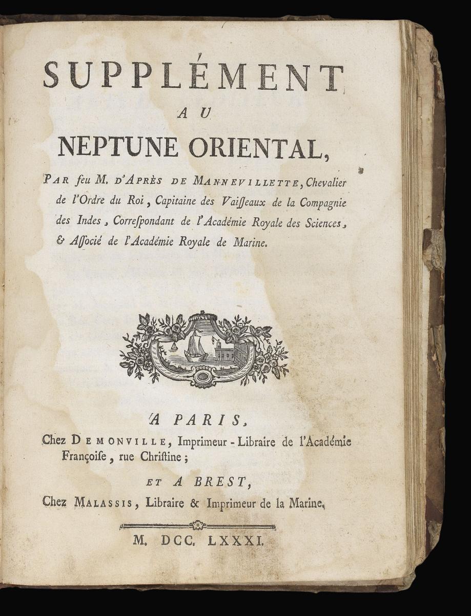 Rare set of sailing directions for ​‘Le Neptune Oriental’