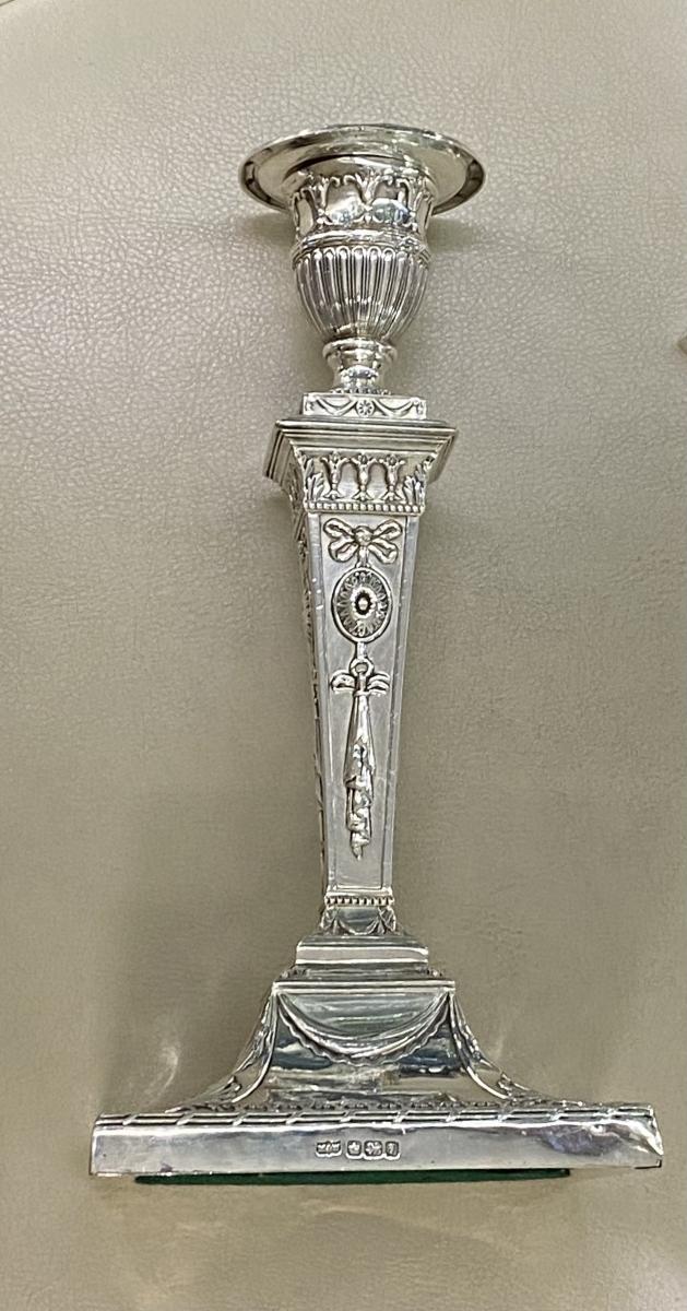 Mappin and Webb silver candlesticks 1917