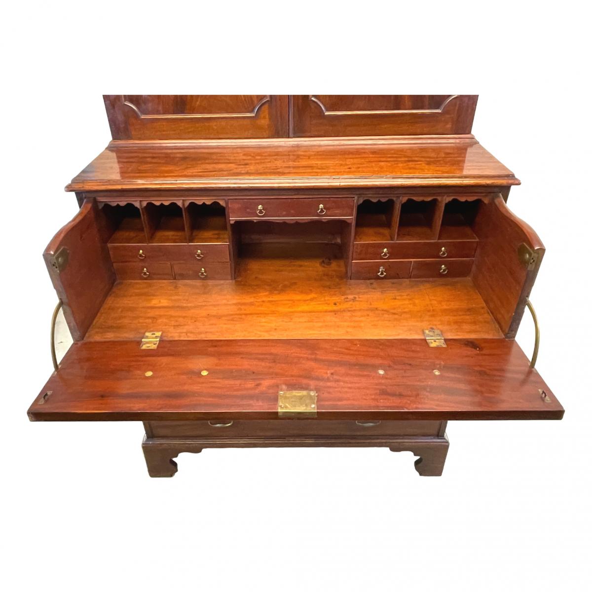 Chippendale Period Mahogany Library Bookcase