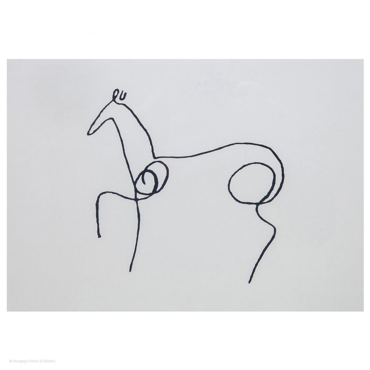 Set of 6 Picasso Line Drawings