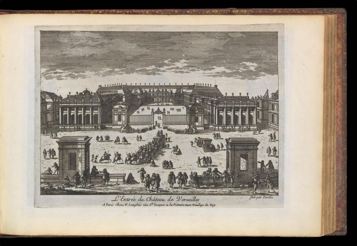 A lavishly bound composite album or ​‘recueils factices’ of views of seventeenth century Paris