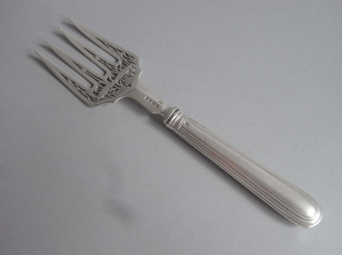 A rare and very fine Fish Fork made in London in 1850 by George Adams