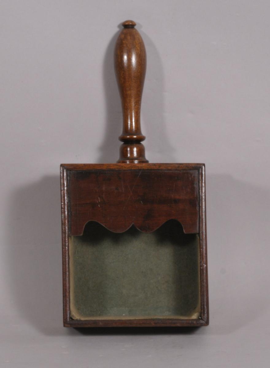 S/4423 Antique Treen 19th Century Mahogany Offertory Box