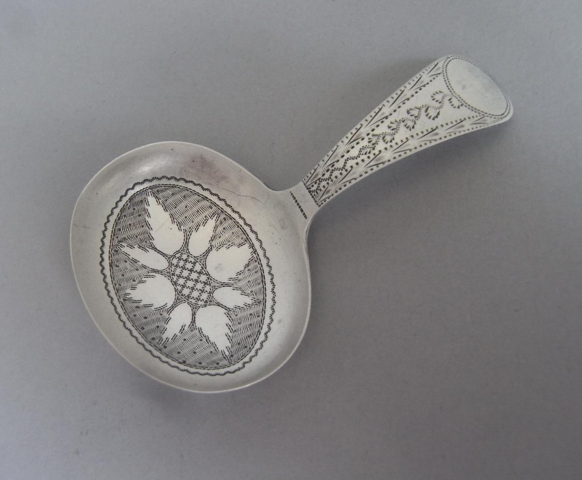An unusual George III Caddy Spoon made in Birmingham in 1810