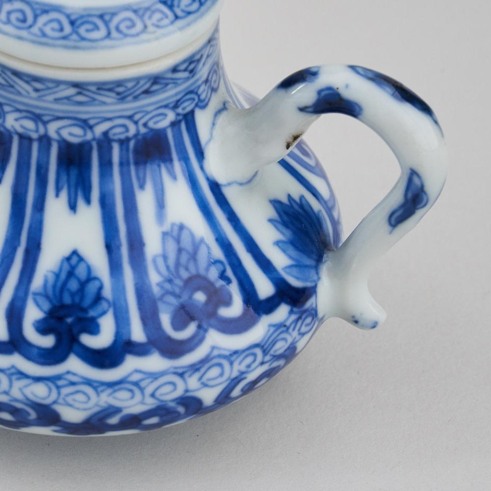 Chinese Blue And White Miniature Teapots