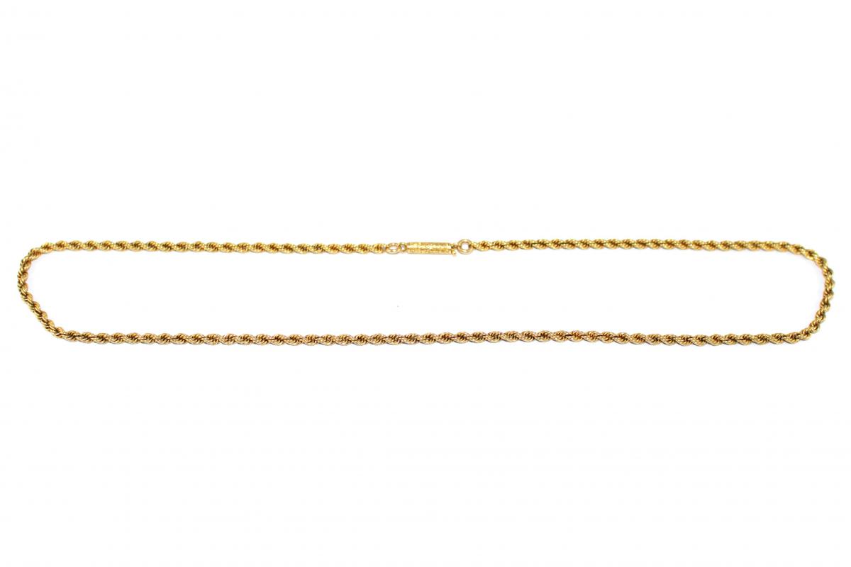 Victorian 15ct Gold Rope-twist Chain c.1900