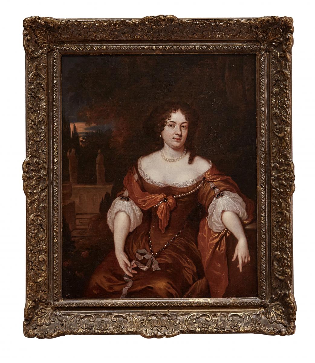 Caspar Netscher (1639-1684) Portrait of a Lady