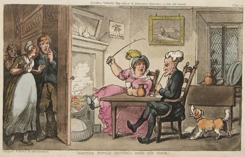 Thomas Rowlandson  Doctor Syntax Returned from his Tour