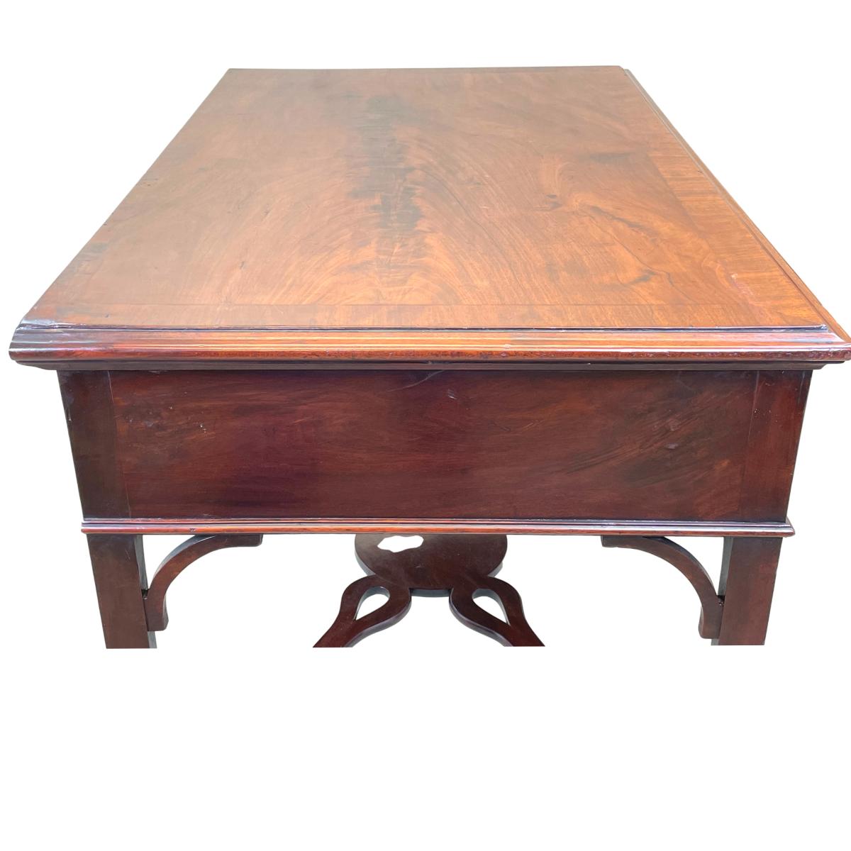 Large 18th Century Mahogany Antique Chippendale Period Side Table