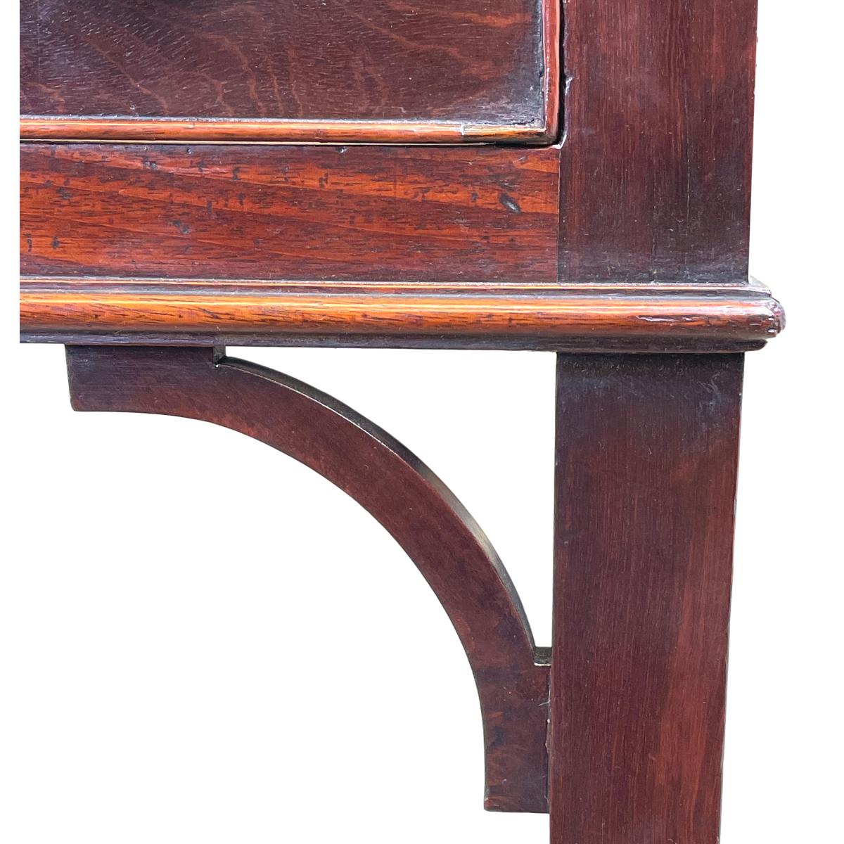 Large 18th Century Mahogany Antique Chippendale Period Side Table