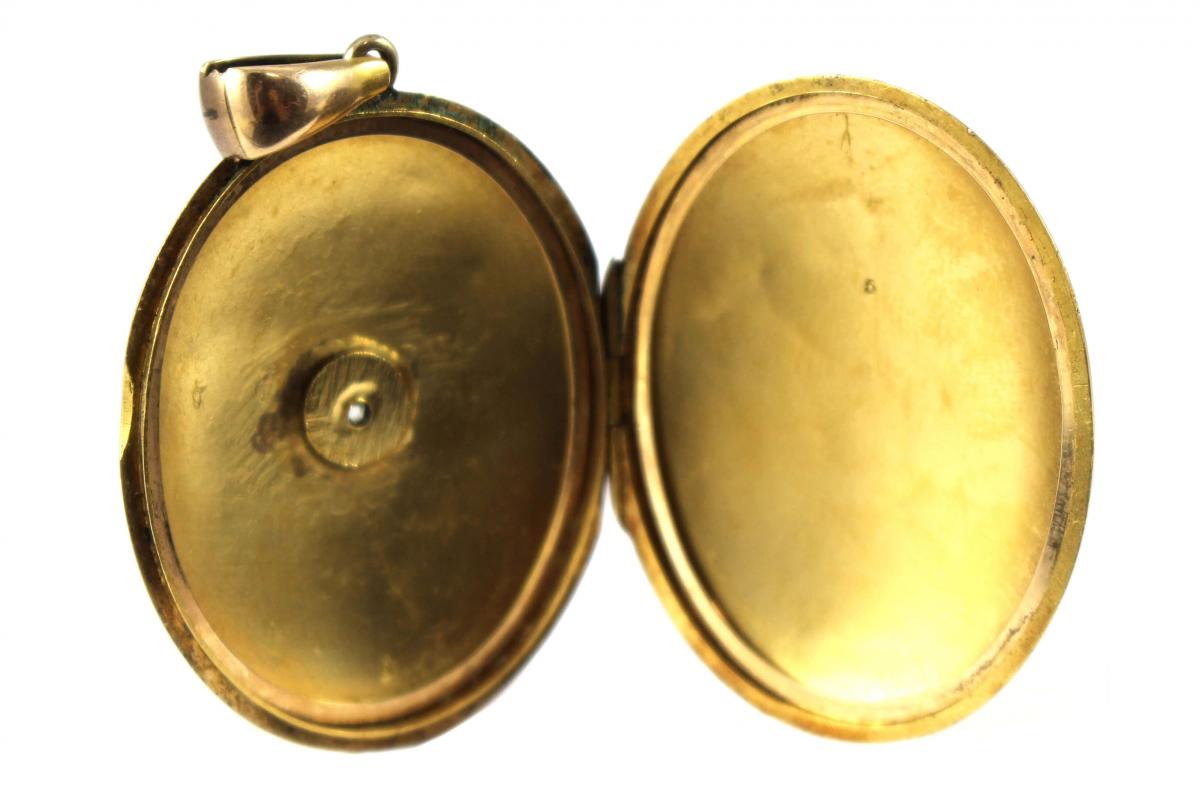 Victorian Diamond Double Sided Locket c.1890